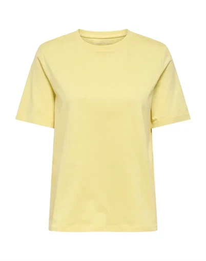 Only - ONLFreja Luxe T-shirt - Lemon Meringue